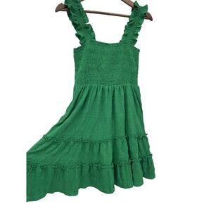 Limelush Green Mini Dress St. Patricks Day Ruffle Mini coquette romantic twee S